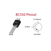 ترانزیستور BC550 پکیج TO-92