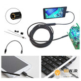 دوربین آندوسکوپ 1.3 مگاپیکسل با لنز 7mm و کابل 1 متر ارتباط USB سازگار با ویندوز و اندروید ضدآب