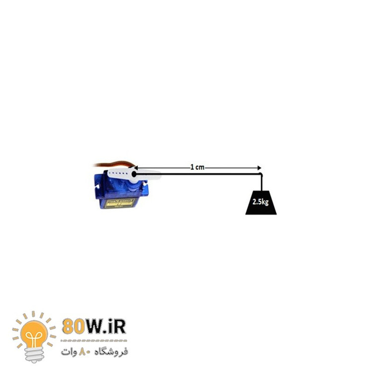 میکرو سرو موتور 180 درجه SERVO MOTOR SG90