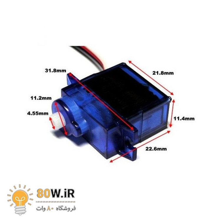 میکرو سرو موتور 180 درجه SERVO MOTOR SG90
