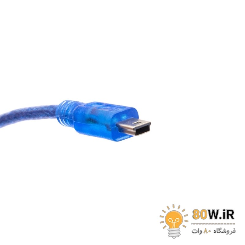 کابل تبدیل USB-A به Mini USB شیلددار 30 سانت