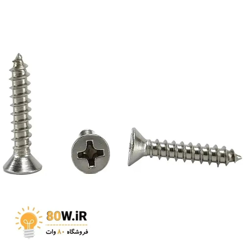 آهن پیچ سرتخت "1/4 * 4 ارتفاع 6mm