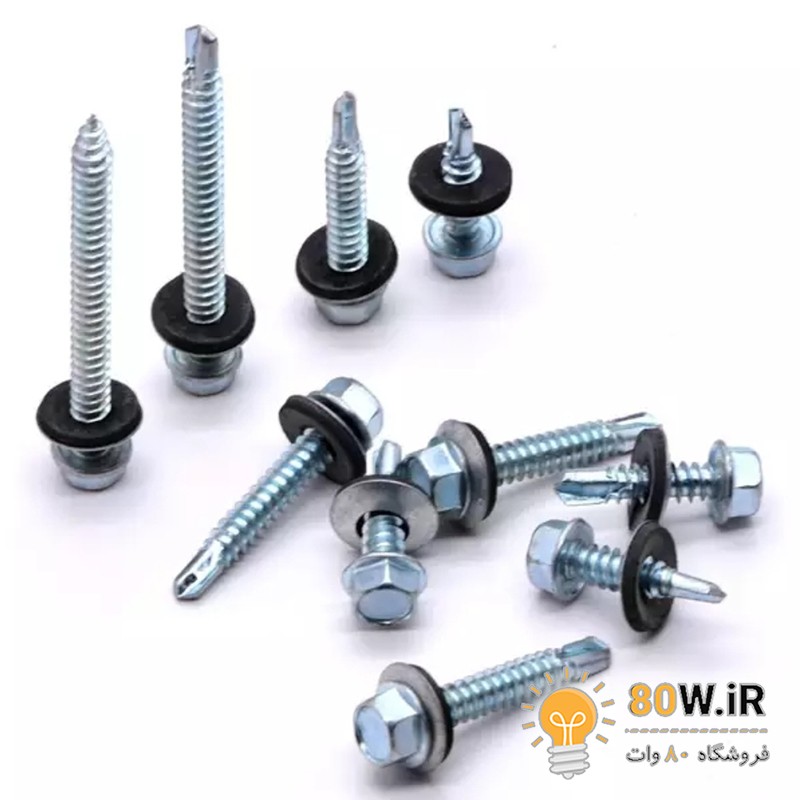 پیچ شیروانی سر مته "3/4 * 14 ارتفاع 19mm