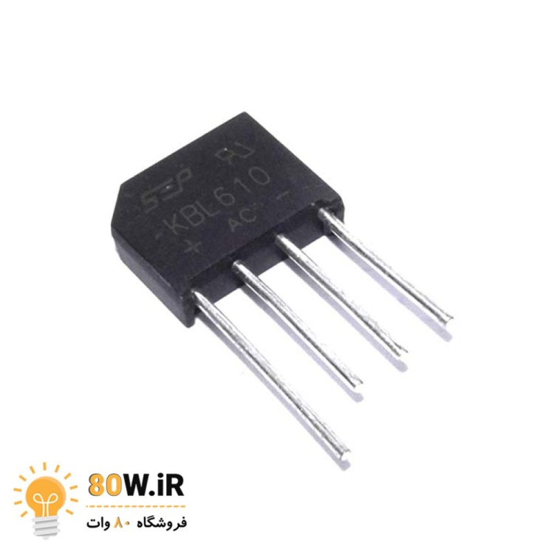 پل دیود شانه ای KBL610 6A