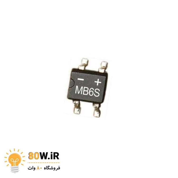 پل دیود 0.5A 600v MB6S SMD