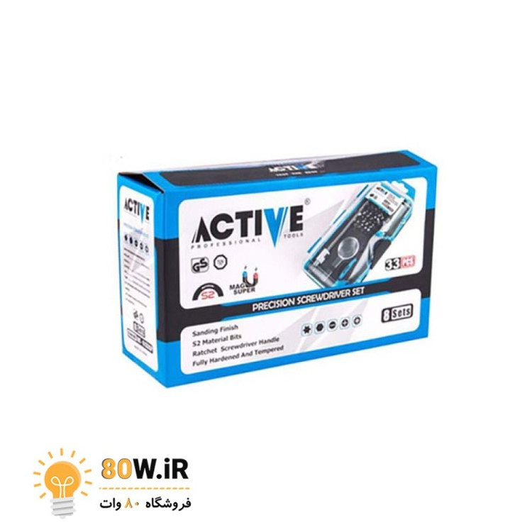 ست 33 عددی پیچ گوشتی ساعتی اکتیو مدل AC-6333SP