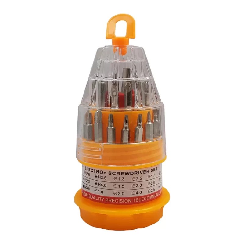 ست پیچ گوشی P- 6036B  پیچ گوشتی همه کاره 31 تکه طرح نمکدانی مدل P- 6036B