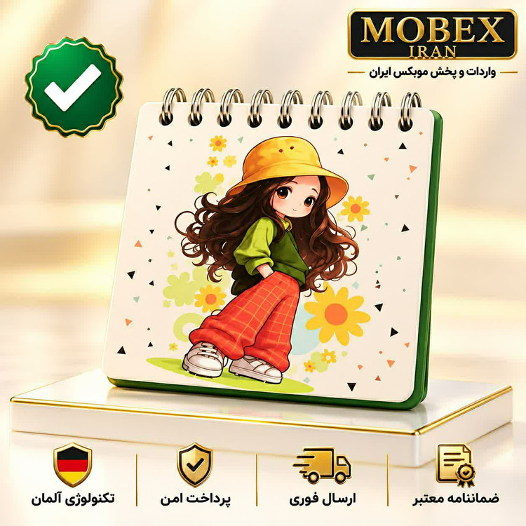 دفترچه/دفترچه یادداشت طرح گل و دختر/ارسال فوری /خریداقساطی