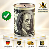 قلک پول استوانه ای طرح دلارارسال فوریخریداقساطی