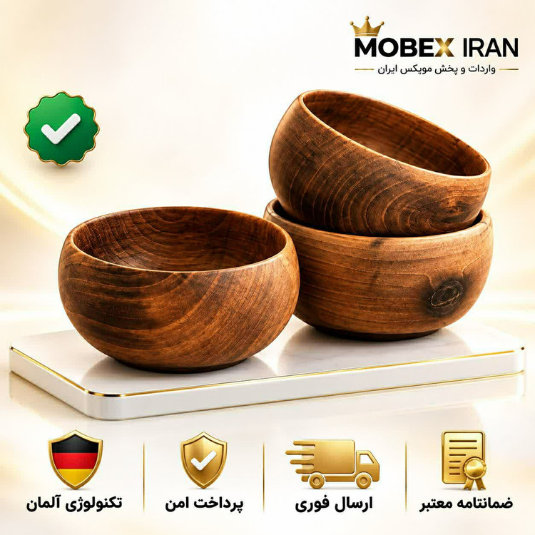 پیاله چوبی متوسطارسال فوریخرید اقساطی