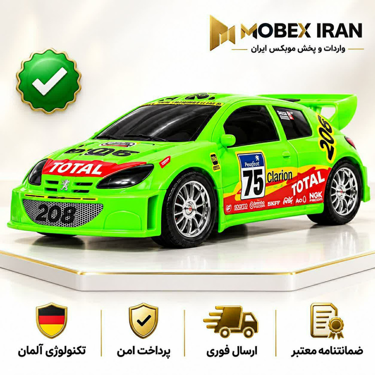اسباب بازی ماشین پژو 206/ارسال فوری/خرید اقساطی
