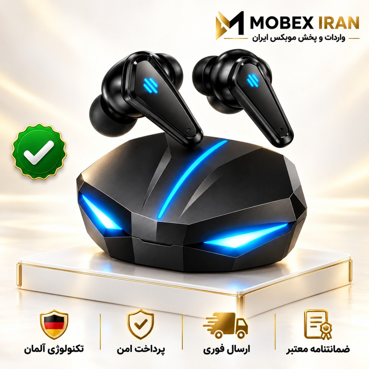 هندزفری/ایرپادگیمینگ K55اصلی وضوح صدا عالی/گارانتی کتبی/ارسال فوری/خریداقساطی