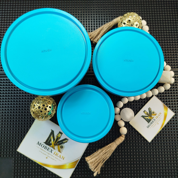 ظرف درب دارشیشه ای بهداشتی و شفاف 3 عددی ارسال فوریاقساطی