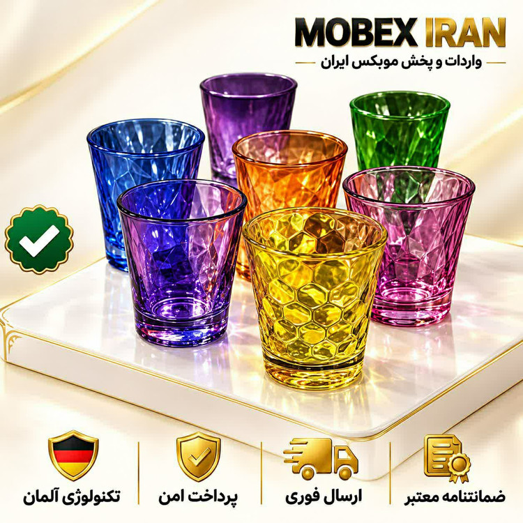 ست فنجون رنگی شات اکوا ارسال فوریاقساطی