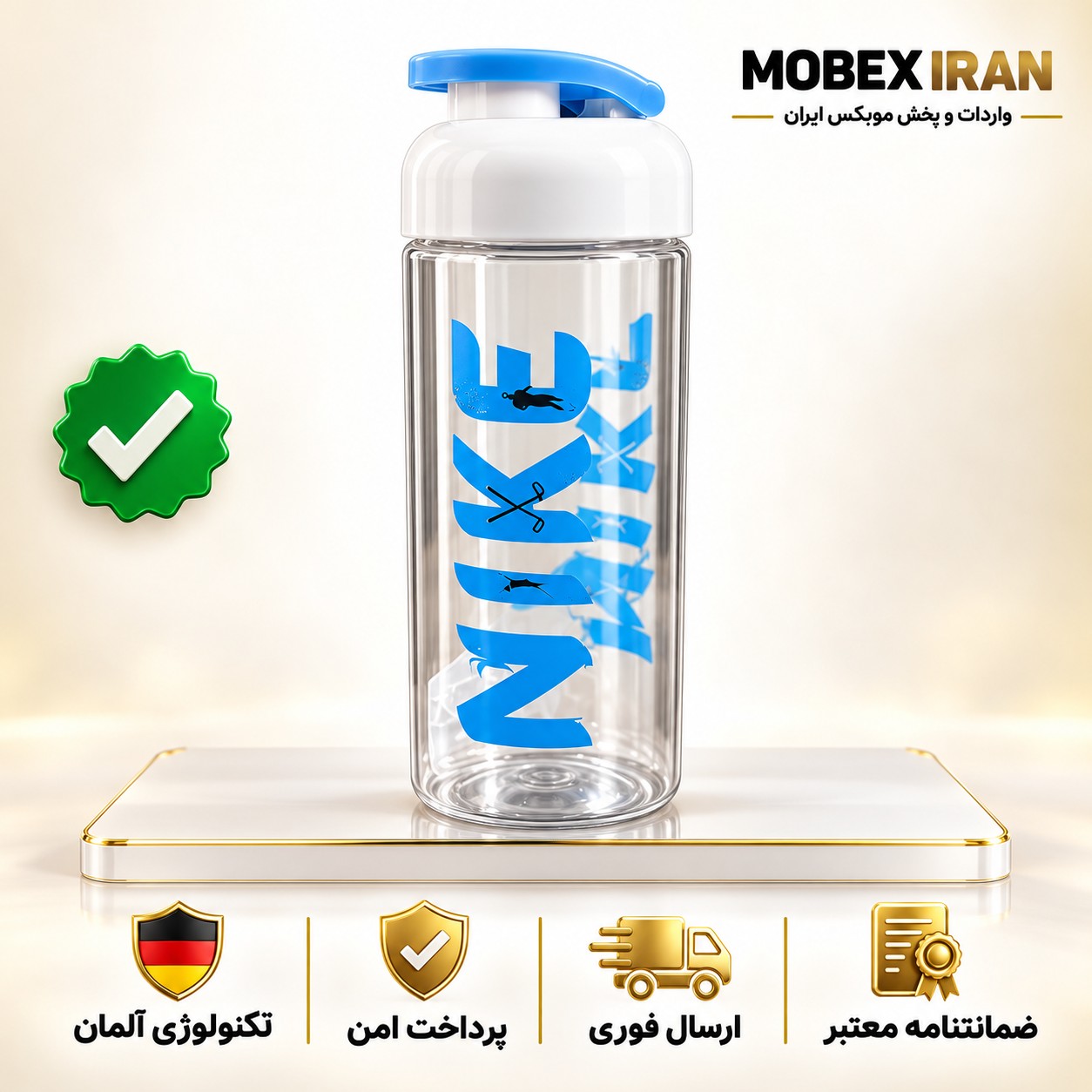 قمقمه اب بطری اب نایک درجه یک بهداشتی بطری اب سفری ارسال فوری اقساطی