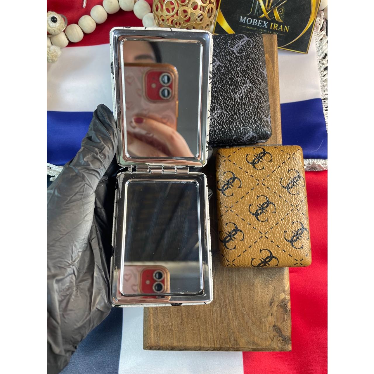 اینه جیبی حرفه ای /4رنگ جذاب /کیفیت عالی /اقساطی