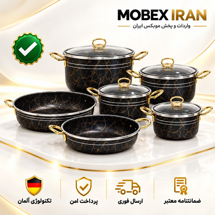 سرویس قابلمه /سرویس قابلمه14پارچه حرفه ای گرانیتی /گارانتی دار/ارسال فوری/خریداقساطی