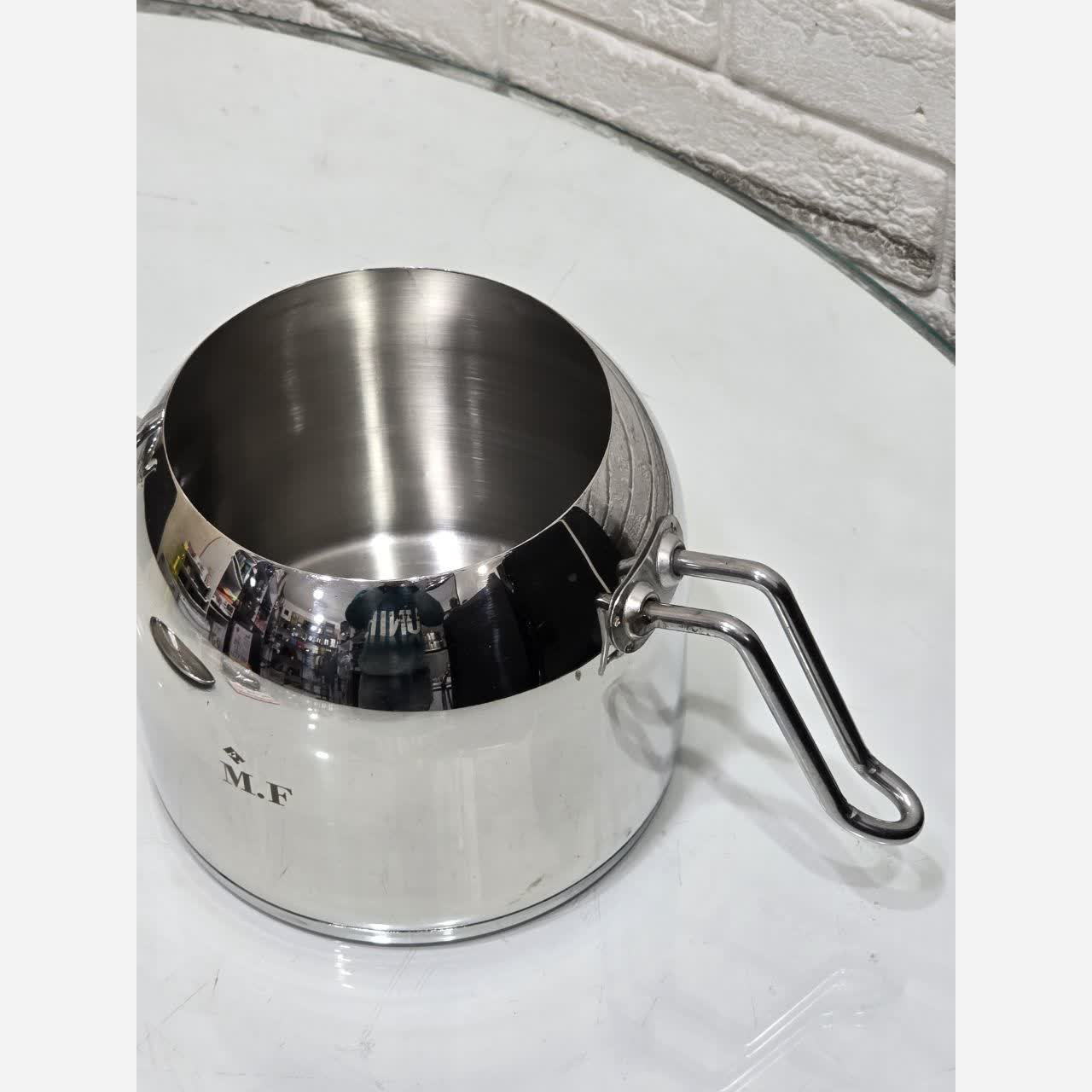 کتری قوری استیل روی هم m.fکف چدنضخیم درجه یکوارداتیاقساطی