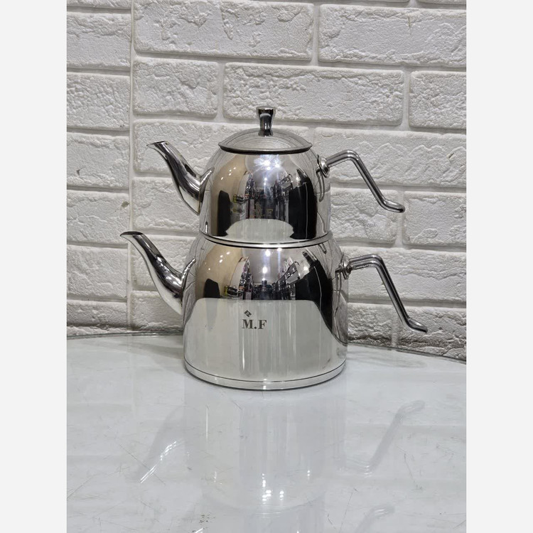 کتری قوری استیل روی هم m.fکف چدنضخیم درجه یکوارداتیاقساطی