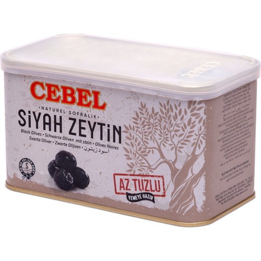 زیتون سیاه کم نمک جبل 750 گرم خالص محصول ترکیه(شکااتیک ترکیه)