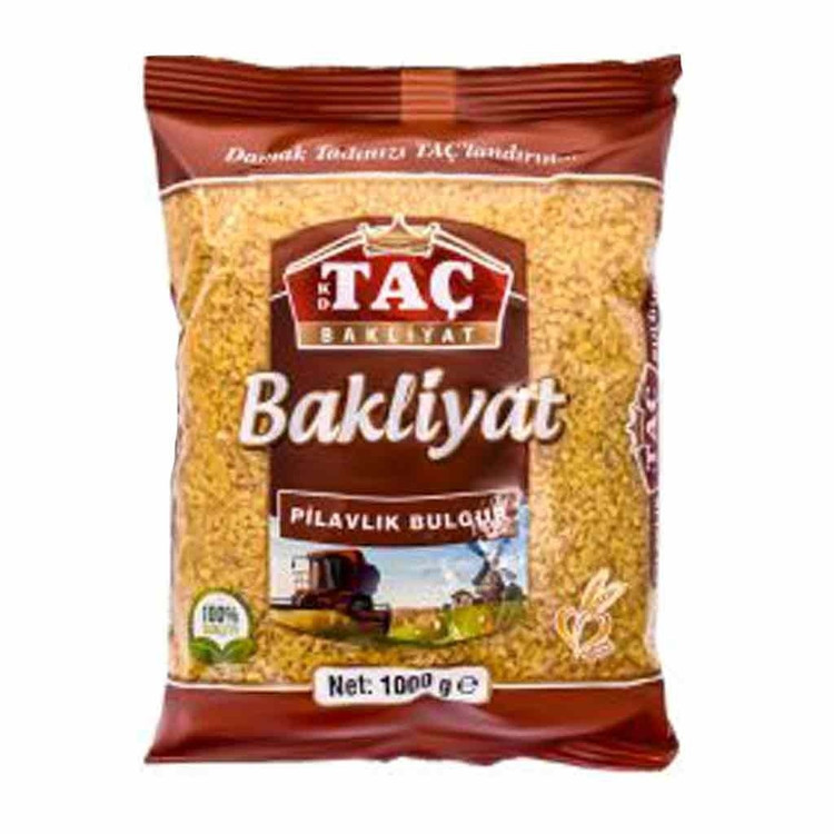 بلغور پلویی گندم Tac تاچ در وزن 1000 گرم ترکیه کیفیت عالی و خوشمزه از گندم مخصوص