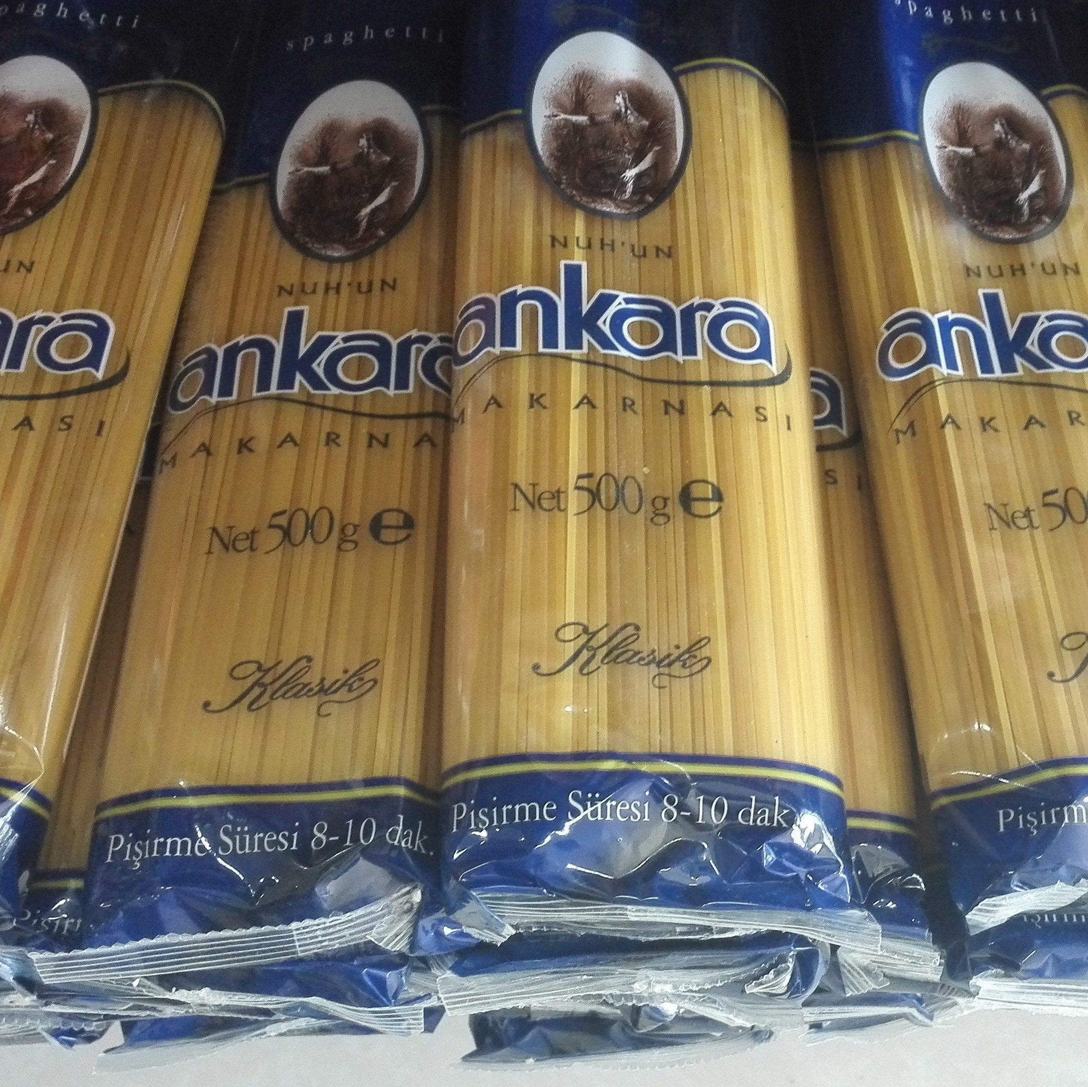 ماکارونی آنکارا نازک اصل ترکیه پک دو بسته 500 گرمی (طرح های مختلف موجود)