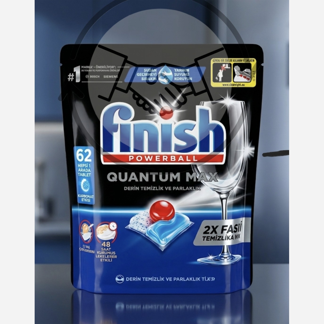 قرص 62 تایی فینیش ماشین ظرفشویی QUANTOM MAX