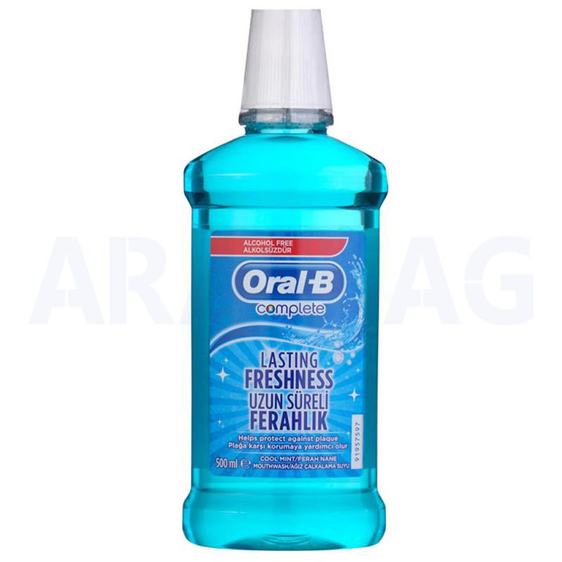 دهانشویه فاقد الکل اورال بی مدل lasting freshness حجم 500میل