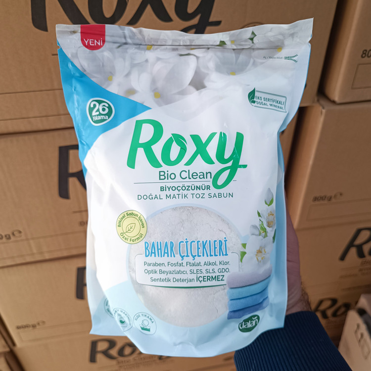 پودر صابون لباسشویی روکسی Roxy حجم 800 گرم در 3رایحه اصلی واورجینال