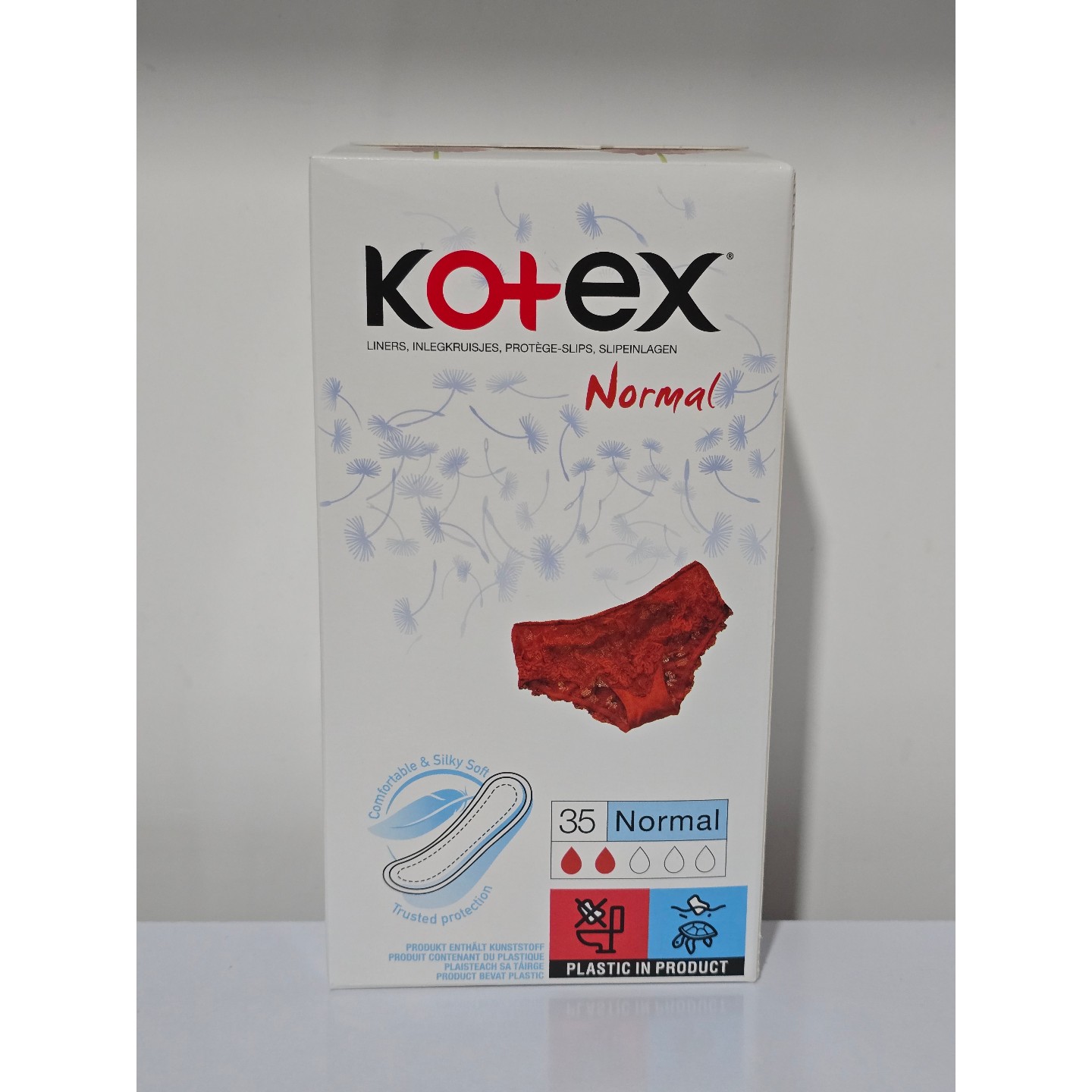 پد روزانه کوتکس Kotex مدل نرمال Normal بسته 35 عددی